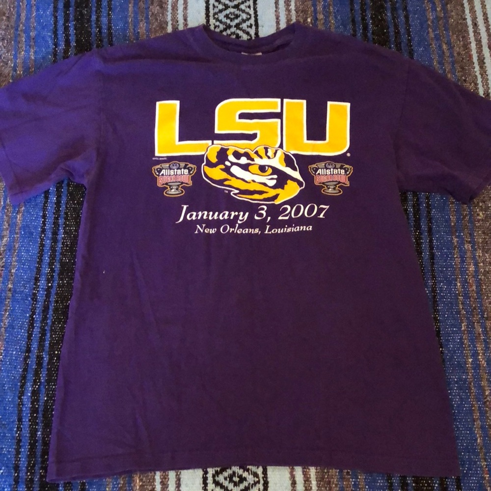 Classic LSU 2007 Allstate Sugar Bowl Mens Tee Shirt